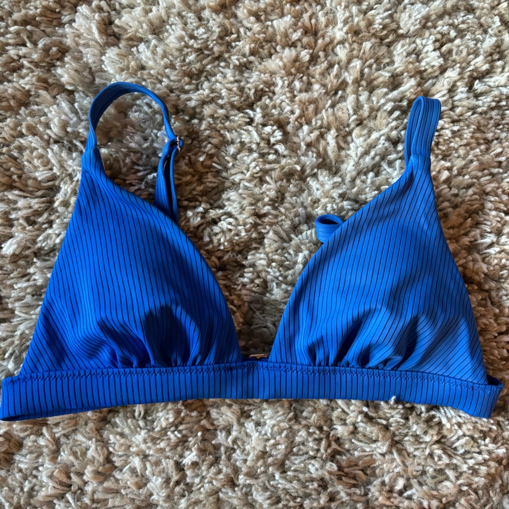 Blue swim suit top